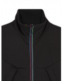 JACKETS MENS MIXED MEDIA JACKET BLACK