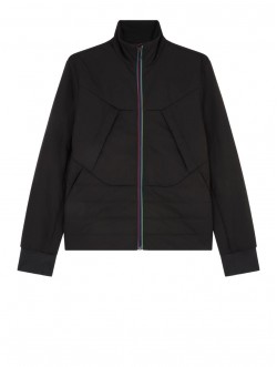 JACKETS MENS MIXED MEDIA JACKET BLACK