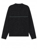 KNITWEAR MENS KNITTED JACKET BLACK MELANGE