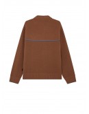 KNITWEAR MENS KNITTED JACKET MUD