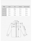 MEN BLACK DOWN FABRIC STAND COLLAR ZIP JACKET
