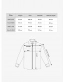 MEN BLACK DOWN FABRIC STAND COLLAR ZIP JACKET