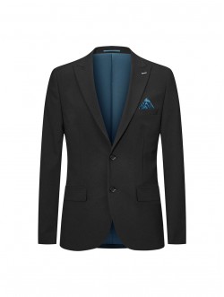Men Clothing 3M Compact Multi-Way Stretch Suit Blazer Slim Fit - Black