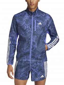 Men Jacket Own the Run Excite WIND.RDY Semi Cobalt Blue