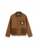 Men Jacket Scotch & Soda X Joe Jonas Twill Worker Chore Bison