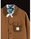 Men Jacket Scotch & Soda X Joe Jonas Twill Worker Chore Bison