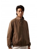 Men's Basic Essential Functional Nylon Jacket Brown