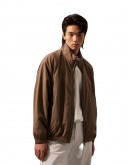 Men's Basic Essential Functional Nylon Jacket Brown
