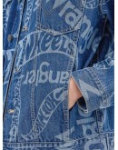 Men's Denim Jacket Wrangler x Hot wheels Collection Regular Fit Mid Indigo