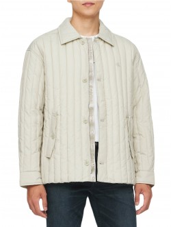 Men's Ultra Lightweight Padded Jacket Beige