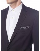 Notch Lapel Blazer Men Dark Grey