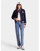 Unisex Jacket Yankees Serif Varsity - Navy/White