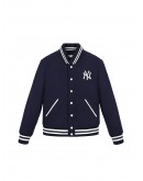 Unisex Jacket Yankees Serif Varsity - Navy/White