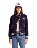 Unisex Jacket Yankees Serif Varsity - Navy/White
