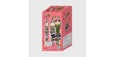 TAOKAENOI Grilled Seaweed Roll Smoked Sausage Flavor (Big Roll Brand) – 3 g x 9 Packs