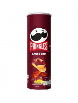 Pringles Potato Crisps Smoky BBQ Flavor 107G.