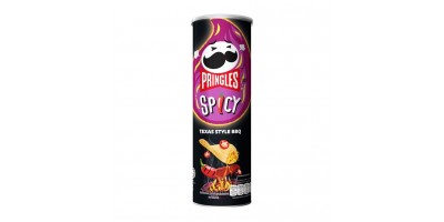 Pringls Potato Crisps Spicy Texas Style Bbq Flavour